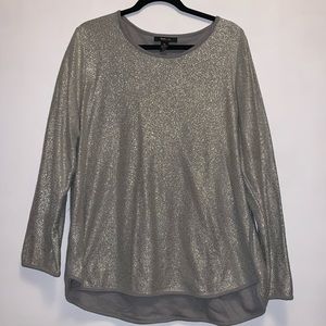 Sparkly Silver Top